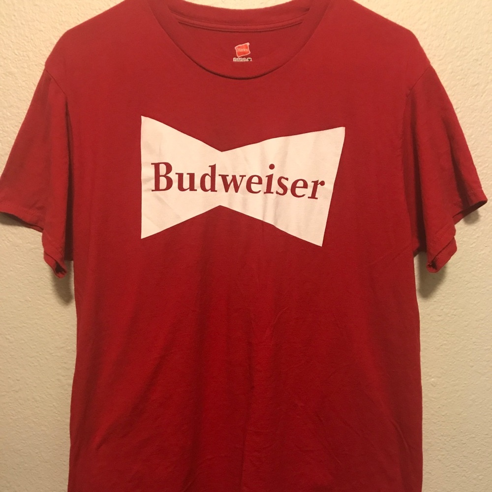 Budweiser Retro Logo Beer Shirt Men’s Large